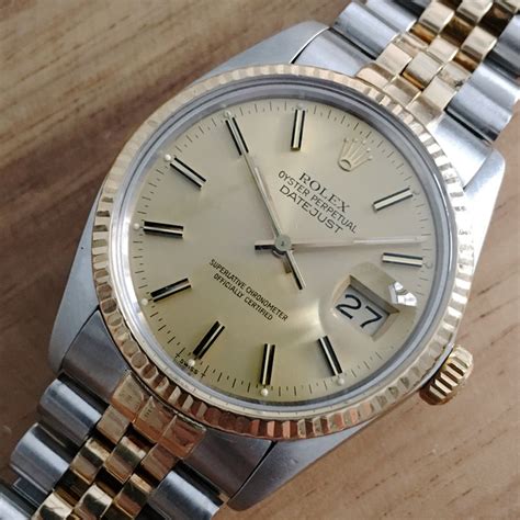 rolex stainless steel oyster perpetual datejust 1985|rolex datejust 31 gold price.